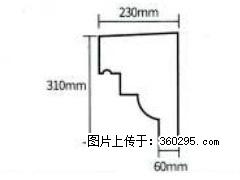 产品分解图型 - 檐口线，型号：SX311-YK-3，规格：230x310mm(3) - 福州三象EPS建材 fz.sx311.cc